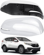 Passenger Side Mirror Cover Replacement for Honda CRV 2017 2018 2019 2020 2021 2022 - Right Side Mirror Covers, Rear View Mirrors Cap Accessories With Lamp, White