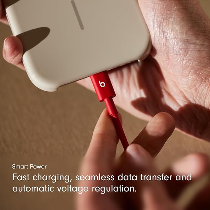 Beats USB-A to USB-C Woven Cable Fast Charging Durable and Tangle-Free Design Compatible Charger for Apple & Android Devices 