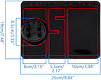 Non-Slip Phone Pad for 4-in-1 Car, 2023 New Cool Glow in The Dark Car Dashboard Phone Mat with Temporary Car Parking Card Num