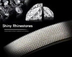 Bling Diamond Leather Steering Wheel Cover, Pink Steering Wheel Covers for Women Girls with Crystal Rhinestones, Universal Fit 14.5-15 Inch Car Steering Wheel Bling Cover Accessories