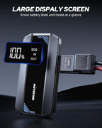 AUTOONE Car Jump Starter 6000A Battery Booster, Portable Battery Pack for All Gas 10L Diesel, 12V Jump Box with Smart Jumper