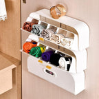 Underwear Socks Storage Box, Multifunctional Storage Box, Plastic Wall Mount Underwear Drawer Organizer, Can Be Used to Store