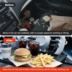 Extra Large Steering Wheel Tray for Car (26") – Adjustable Car Desk, Car Laptop Desk, Steering Wheel Desk Tray, Car Food Tray, Auto Travel Table with Expandable Side Panels for Eating, Working, Laptop