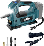 Cordless Tire Inflator Air Compressor for Makita 18V Battery, 150PSI Portable LED Light Handheld Air Pump with Digital Pressure Gauge for Cars Motorcycles Bikes Sport Balls(Battery Not Included)