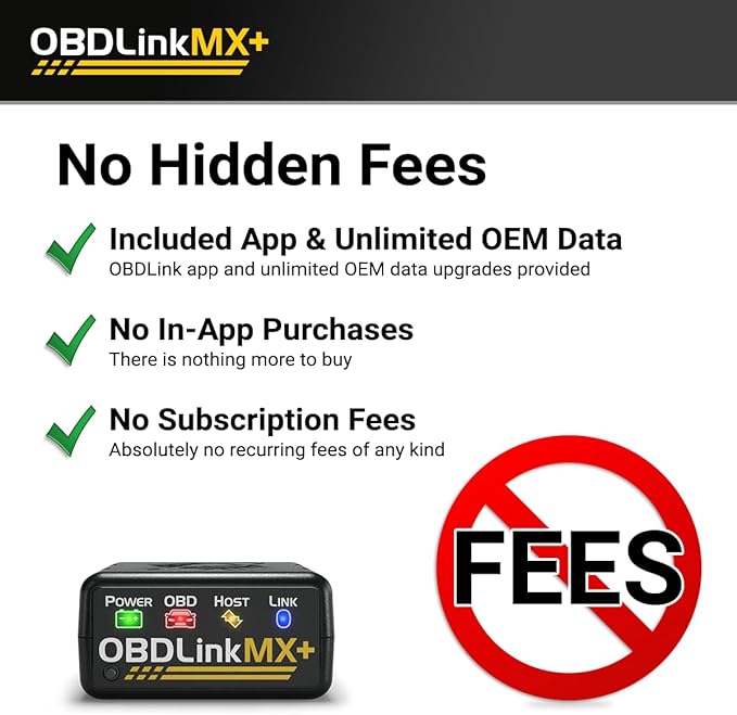 OBDLink MX+ OBD2 Bluetooth Scanner for iPhone, Android, and Windows