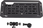 Car Center Console Dashboard Storage Organizer Tray with Dash Cam Mount Holder Compatible with Toyota Tundra/Sequoia 2022-2026, Car Cameras Bracket for Go pro/Action Camera Video Record Accessories
