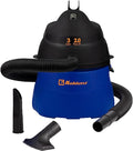 Koblenz WD-353L Portable Wet-Dry Vacuum Cleaner, 3 Gallon Tank, 2.0 HP Vacuum Cleaner with Several Accessories, 5 Year Warran