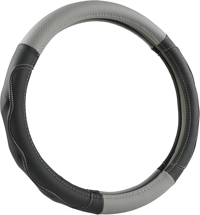 West Llama 3D Texture Steering Wheel Cover for Toyota, Anti-Slip Design, Premium Leather, Custom Fit for 14.5-15 inch, Stylis