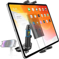 Charchendo Upgraded CD Slot Tablet Car Mount, Long Arm Extendable Car Cradle with 360° Rotation, Case Friendly Car Holder for iPad Pro/Air/Mini, Samsung Galaxy Tab, All 4.7"-13" Device