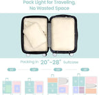 Cambond Compression Packing Cubes for Travel - Lightweight Expandable Travel Bags Luggage Organizers Travel Essentials Compre