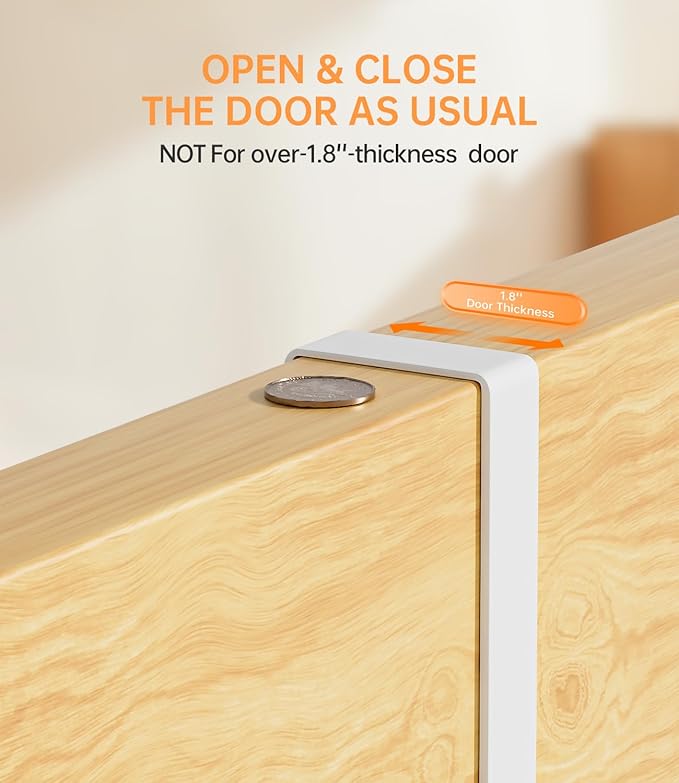 Broom Holder Over The Door - 304 Stainless Steel Mop and Broom Holder Wall Mounted or Hanging Over The Door with Hooks - Broo