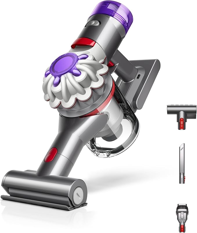 Dyson Car+Boat Handheld Vacuum, Cordless and Lightweight, Cleans Hard Surfaces and Upholstery, 115AW, 2 Power Modes, Up to 50