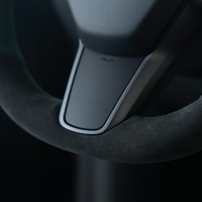 MEWANT Hand Stitched Steering Wheel Cover for Tesla Model 3 2017-2023 / Model Y 2020-2023 for Tesla Model 3/Y Accessories