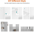 AWTATOS 6 Cube Closet Organizer Storage Shelves Portable Clothes Organizers and Storage Stackable Cubby Shelving for Closet B