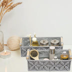 Macrame Storage Basket Boho Decor Baskets for Organizing Woven Decorative for Countertop Toilet Paper Basket for Tank Top for