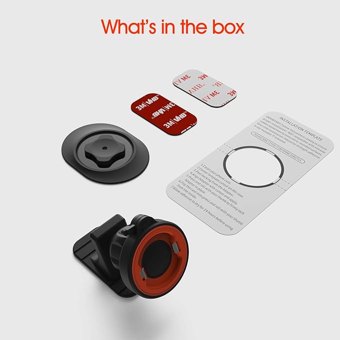 Car Phone Mount Without Magnetic, Stick On Dashboard 360° Rotatable Universal Cell Phone Holder with Ultra-Lock Quick Mount Strongest Adhesive Compatible with iPhone/Google 【Series C - 1st Gen】