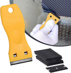 NEWISHTOOL Pro Vinyl Wraps Applicator Tool Kit Window Tint Film Car Wrapping Tools Includes 164Ft Knife Less Tape, Felt Squeegee, Plastic Scraper, Wrap Knife and Blades, Magnet Holders (NT026-A)