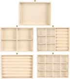 Greenfeather Jewelry Organizer with 7 Removable Drawers, Clear Acrylic Jewelry Box with 16 Necklace Hooks, 48 Pairs of Earrin
