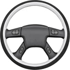 MEWANT Hand Stitched Steering Wheel Cover for Chevy Silverado 1500 2003-2006 9002 Athsuede Faux Leather Steering Wrap