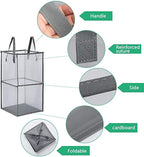 Pop Up Laundry Baskets - Mesh Collapsible Laundry Hampers Storage with Handle - Foldable for Washing Storage, Great for The K