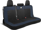 Cat MeshFlex Blue & Black Rear Seat Cover for Car – Durable Canvas & Mesh Design 60/40 Split Bench Protector for Cars, Trucks