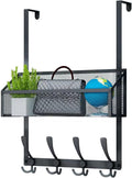 Kaiferty Over The Door Hooks Organizer, Coat Rack Over The Door Storage Hanger Towel Rack, Back of Door Storage Organizer for