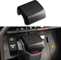 INTGET Gear Shift Knob Cover for 2022 2023 2024 2025 2026 Toyota Tundra Accessories Carbon Fiber Car Center Console Gear Shift Knob Trim Protector Gear Shifter Cover for Toyota Sequoia Accessories