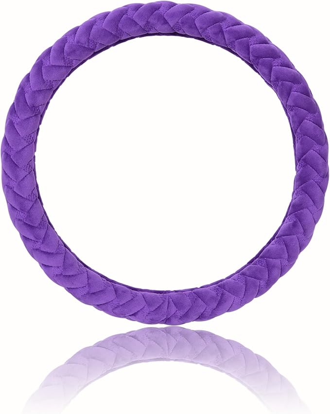 Flying Banner car Steering Wheel Cover Massage Velvet Warm Universal Size 15 inches SUV Truck Anti Slip Odorless Summer Winte