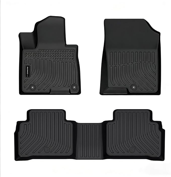 Auxko All Weather Floor Mats for 2026 2025 2024-2022 Hyundai Tucson Gasoline TPE Liners Set Tucson Accessories All Season Guard Odorless Anti-Slip Floor Mats for 1st & 2nd Row