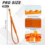 20PCS Anti-Slip Snow Tire Chains, Reusable Zip Tie Snow Chains for Car Tires, Easy Installation, Suitable for Driving in Rain