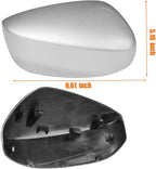 Yumzeco Compatible with Honda Accord Side Mirror Cover Trim 8th Gen 2008 2009 2010 2011 2012, Silver Door Rearview Mirror Caps Replacement for Honda Accord W/O Light Hole - Right Passenger Side