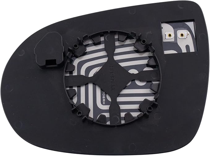 TRQ Passenger Side Mirror Glass Heated with Backing Plate For Factory Equipped Mirrors Compatible with 2016-2020 Kia Sorento