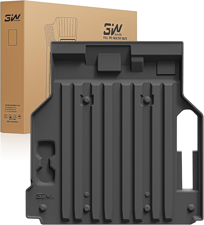 3W Front Cargo Liner Fit for Silverado EV/GMC Sierra EV/Sierra EV Denali 2024 2025 2026 Accessories All Weather TPE Custom Fit Front Trunk Liner for Silverado EV/GMC Sierra EV/Sierra EV Denali