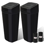 Car Trash Can with Lid - 2 Packs Mini Car Garbage Can Bin for Cup Holder - Black Small Leakproof Vehicle Trash Bin for Back Seat, Cute Automotive Accessories Organizers and Storage for Door SUV Truck