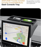 2026 Toyota Corolla Cross Dash Console Organizer - Behind Screen Organizer For 2025-2026 Corolla & 2026 Corolla Cross(XSE/SLE) Accessories Dashboard Storage Console Organizer - 10.5 Inch Screen Only
