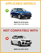Tuyoung Lockable 220lbs Roof Rack Cross Bars Compatible with BMW X5 G05 2019-2026, Heavy Duty Aluminum Roof Rails Crossbars Bike Kayak Snowboard Rooftop Cargo Carrier SUV Luggage Accessories