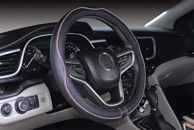Mayco Bell Small Size Steering Wheel Cover Anti-Slip,Safety,Soft,Breathable,Durable,Full Surround,Comfortable Grip Microfiber