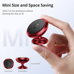 Magnetic Phone Car Mount, Syncwire Car Phone Holder for Dashboard, Cell Phone Car Kits, 360° Adjustable Magnet Cell Phone Mount Compatible with iPhone, Samsung, LG, GPS, Mini Tablet - Red