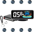 Backup Parktronic System Car Auto Vehicle Reverse with 8 Parking Sensors kit, LCD Display, Distance Detection (Meter/Foot Swi