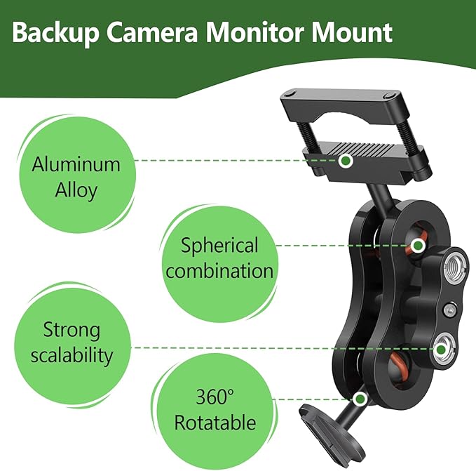 Dash Cam Mount, Aluminum Rearview Mirror Bracket Installation Kit, for Rove R2-4K, R2-4K PRO and R2-4K Dual Car Dash Cams