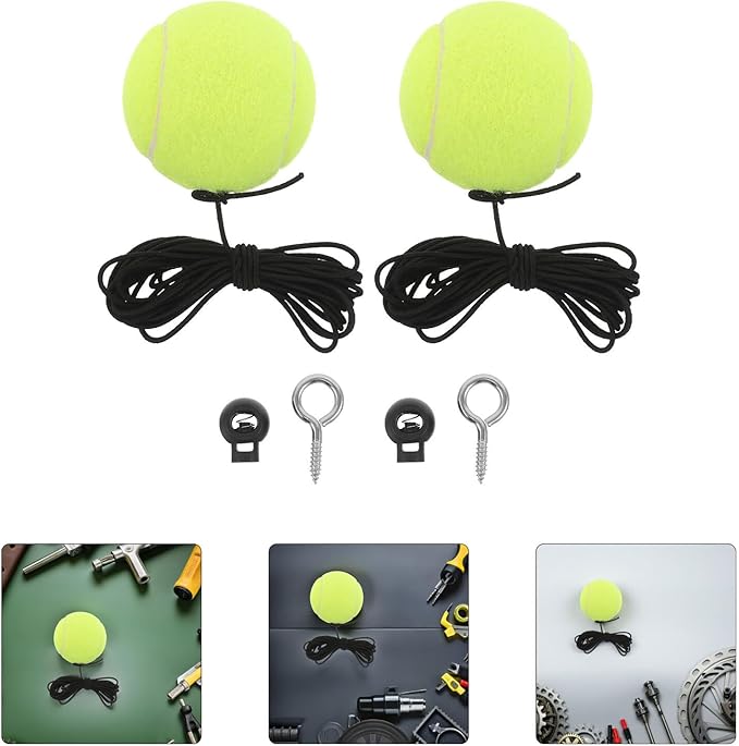 GANAZONO Garage Parking Assist Device with Tennis Ball Stopper and Tire Stops, Precise Car Positioning Aid for Home Driveway, Vehicle Distance Parking Guide Tool