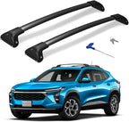 300lbs Lockable Roof Rack Cross Bars Compatible with 2023 2024 2025 Chevrolet Chevy Trax 2RS ACTIV LT, Aluminum Roof Rails Crossbar for Cargo Carrier Luggage Kayak Canoe Snowboard