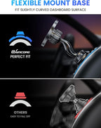 eSamcore Magnetic Phone Holder for Car, iPhone MagSafe Car Mount Strong Phone Magnet for Car Dashboard Cell Phone Holders for Your Car Fits Mag Safe iPhone 16/15/ 14/13 Pro Max Mini