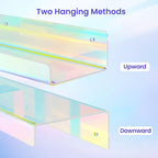 upsimples Acrylic Shelves for Wall Decor, 15" Display Shelf for Perfume, Skincare, Nail Polish, Wall Organizer for Bathroom, 