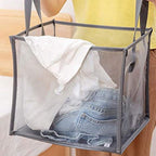 Pop Up Laundry Baskets - Mesh Collapsible Laundry Hampers Storage with Handle - Foldable for Washing Storage, Great for The K