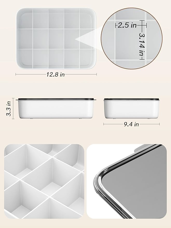 Sock and Underwear Organizer for Drawer with Lid, 15 Grid Plastic Storage Box for Closet and Dresser, Drawer Organizer for Ba