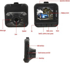 Dash Cam Front, 1.6in Screen 1080P Motion Detection Sensor Car Driving Recorder, 32G SD Card Voice Recording Wide Angle Car Camera Recorder with Car Charger, Holder for Parking Assistance, Accident