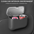 HOLDCY Car Trash Can, Waterproof Multi‑Functional Auto Trash Bin for Door/Console/Seat Back, Universal Vehicle Garbage Can for Car/Truck/SUV Drivers (Black)