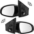 TRQ Driver and Passenger Side Mirror Set Power Heated Power Folding Paint to Match Compatible with 2017-2019 Kia Sportage