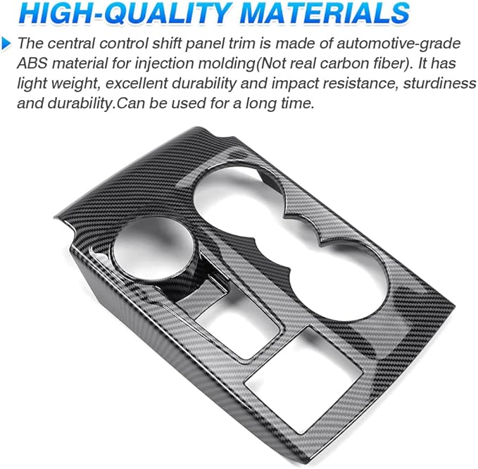 Autorder Custom Fit for Accessories 2021 2022 2023 2024 2025 Ford Bronco Sport Carbon Fiber Gear Shift Panel Cover Center Console Trim for Bronco Sport Big Bend (CX430 4-Door)